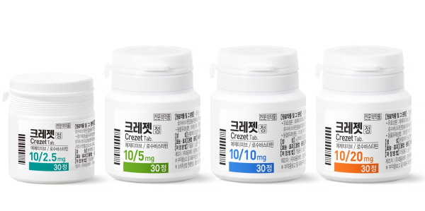 ▲ 대웅제약은 지난 1일 이상지질혈증 치료제 크레젯의 신규 함량인 10/2.5mg(에제티미브/로수바스타틴)을 출시했다고 8일 밝혔다.