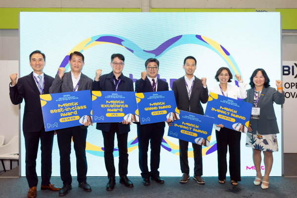 ▲ 머크 라이프사이언스 지난 11일 ‘2024 유망 바이오 스타트업 발굴 공모전(2024 Korea Advance Biotech Grant Program)’ 시상식을 개최했다고 밝혔다.