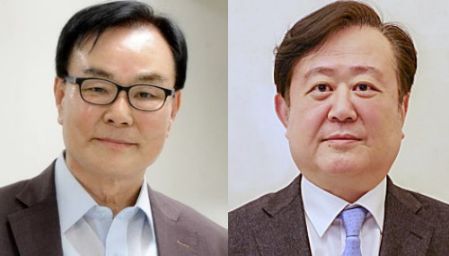 ▲ 김건상 명예교수(왼쪽)와 김주한 교수