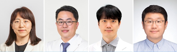 ▲ (왼쪽부터) 민주홍 교수, 신동욱 교수, 권순욱 교수, 한경도 교수.