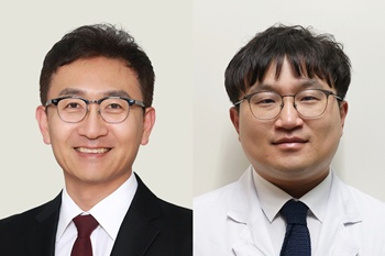 ▲ 김원영 교수(왼쪽)와 김상민 교수.