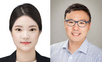 ▲ 이지윤 석박통합과정생(왼쪽)과 사경하 교수.